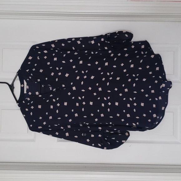 LUSH V-Neck Blouse - Picture 1 of 6